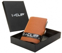 I-CLIP 'Pilot' echt Rindleder nuss