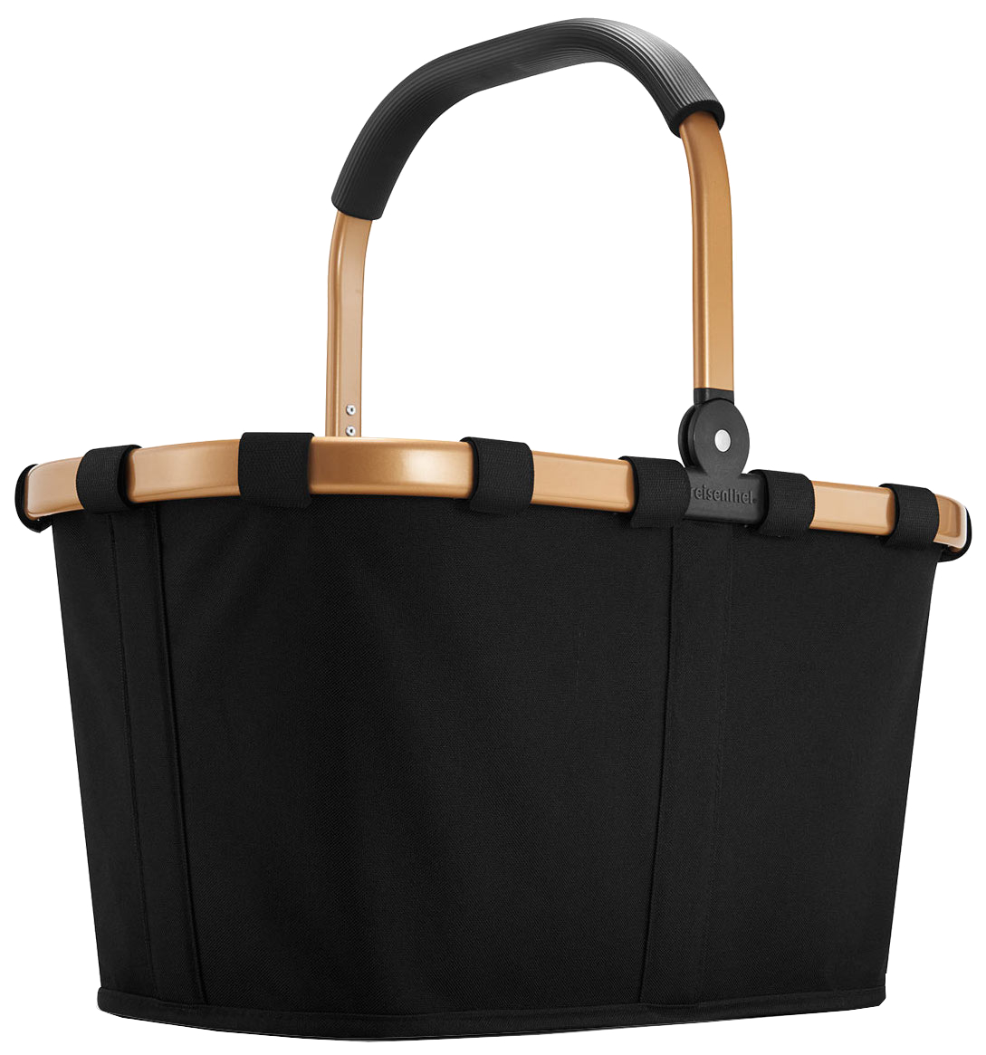 Reisenthel 'Carrybag' Einkaufskorb mit Alurahmen frame gold black