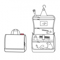 Reisenthel 'Toiletbag XL' twist silver