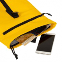 New-Rebels 'Mart' Roll-up Rucksack klein gelb