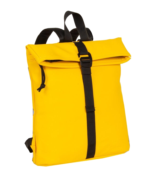 New-Rebels 'Mart' Roll-up Rucksack klein gelb