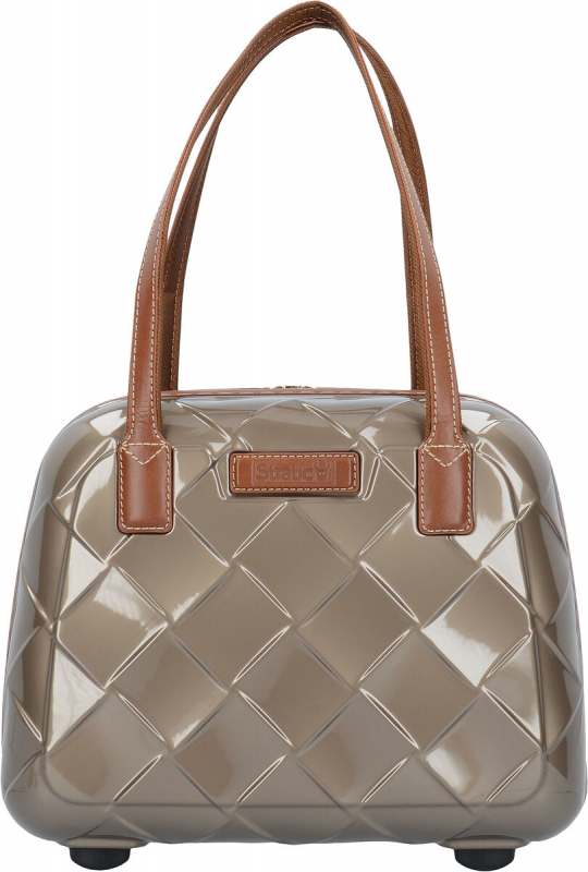 Stratic 'Leather&More' Beautycase champagne