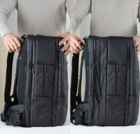 Onemate Reiserucksack IATA Handgepäcksmaße 40L schwarz