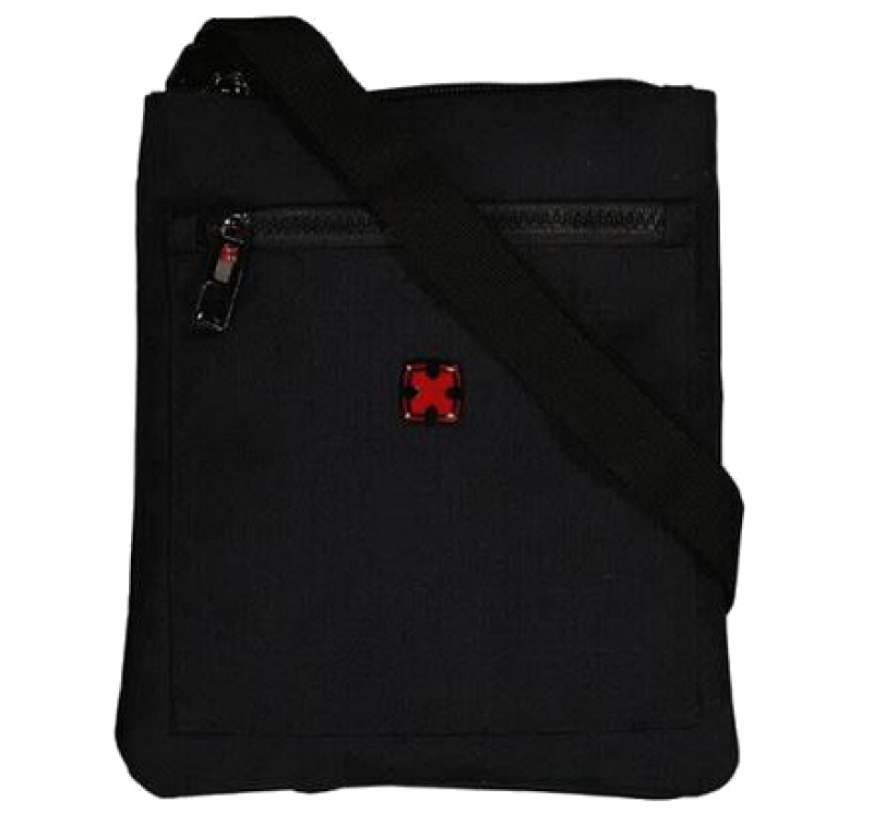 Dernier Schultertasche aus Spinnstoff schwarz