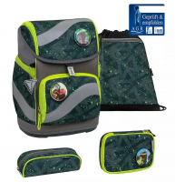 Belmil 'Smarty' Schulrucksack 4tlg. 20L 1100-1170g green splash
