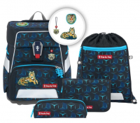 Step by Step 'Tiger Night Kimba' Space Shine Schultaschen-Set 5tlg. 1250g 20l