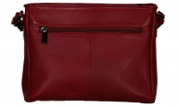Newbags Handtasche Leder kirschrot