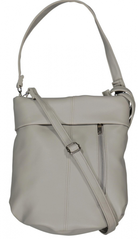 New Bags Crossbag Synth. FrontRV hellgrau