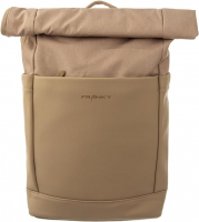 Franky Freizeit-Rucksack mit Laptopfach 15-20L aus Polyester/PU leight beige