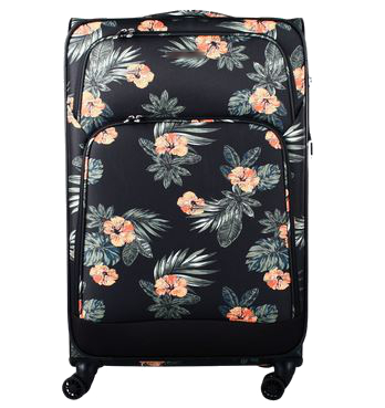 Franky Weichgepäck 4 Rad-Trolley L 79 cm 3,5 kg dark flower
