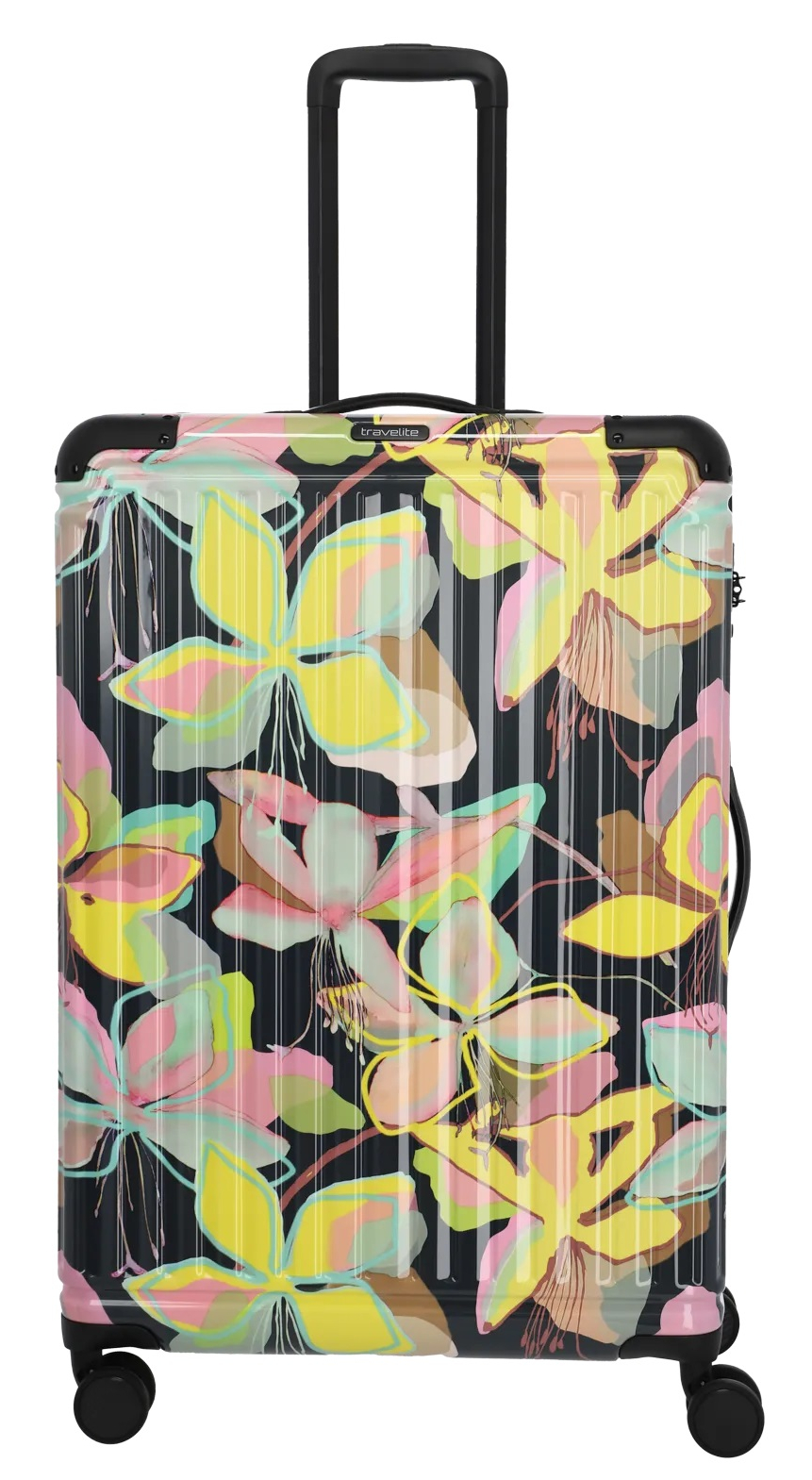 Travelite 'Cruise' 4-Rad Trolley L mit TSA 77cm 4,3kg 100l ABS gelbe orchidee