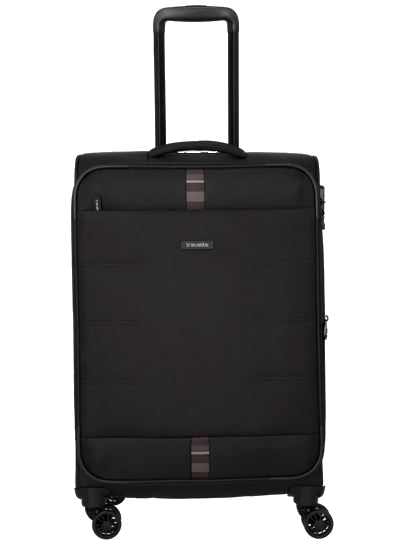 Travelite 'Rügen' 4-Rad Trolley M 67cm 2,9kg erw. 60/66l schwarz