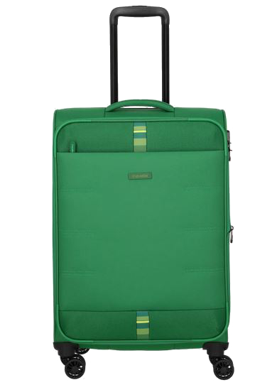 Travelite 'Rügen' 4-Rad Trolley erweiterbar M 67cm mit TSA-Schloss 2,9kg 60-66l grün