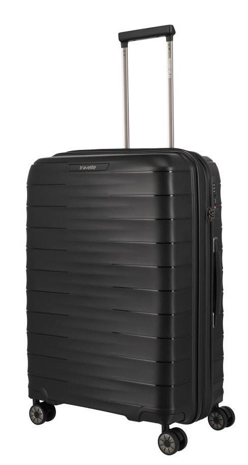 Travelite 'Mooby' 4-Rad Trolley M 66cm 3,4kg erw. 73/80l schwarz