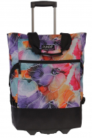 Punta Wheel Shopping-Roller 12kg Traglast 36l Cabin Size schwarz/pink lila blumendruck