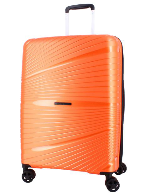 Franky 4-Rad Trolley L 76cm 108l superleicht 3,6kg Polypropylen metallic orange