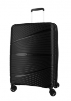 Franky 4-Rad TrolleyM 66cm 80/87l erweiterbar superleicht 2,88kg Polypropylen schwarz