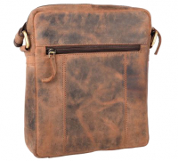 Hodalump 'Mike' Schultertasche echt Leder braun